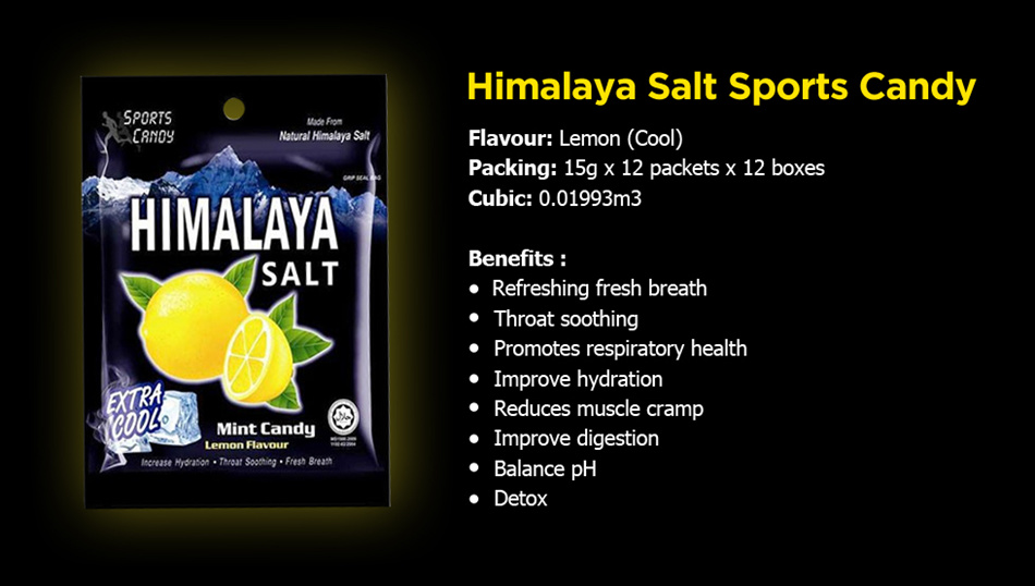 Himalaya Salt Mint Candy Lemon Flavor 12 Packs