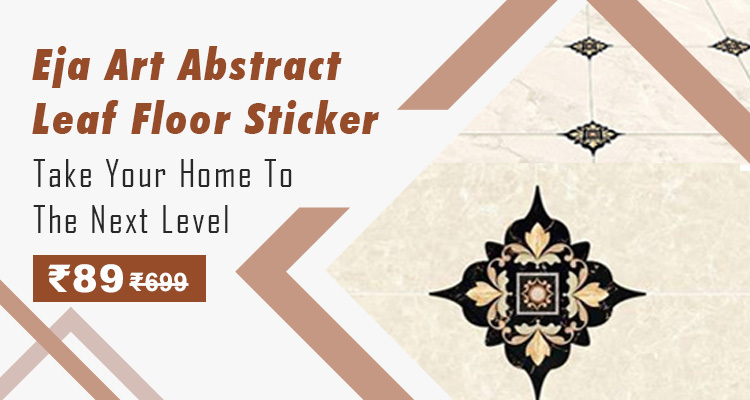 Eja Art Abstract Leaf Floor Sticker