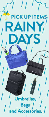 RAINY DAYS -Umbrellas, Bags and Accessories. -